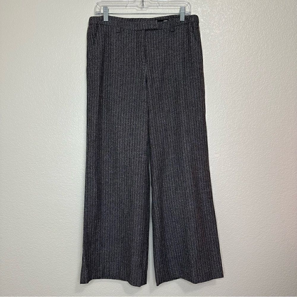 NWOT H&M Wool Blend Tweed Wide Leg Women’s Pants, Size 10